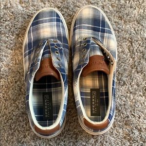 MENS Sperry plaid shoes